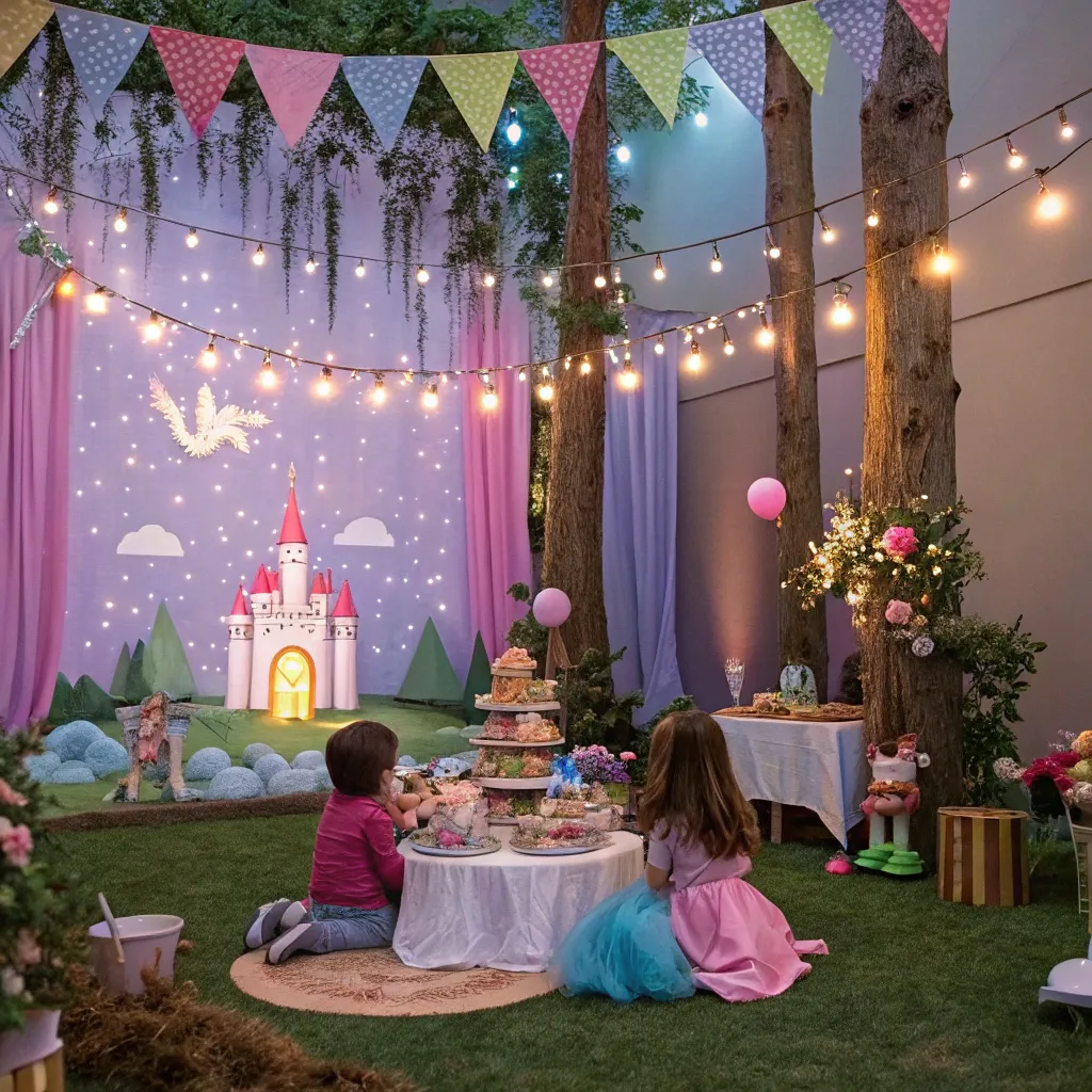 Magical themed party setup for children
